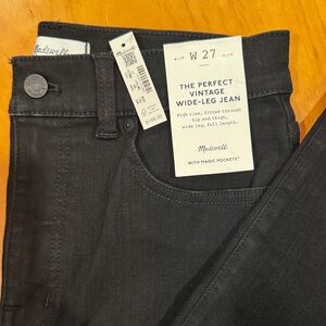 Madewell Vintage Black Wide-Leg Jeans